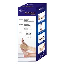 Skin traction set