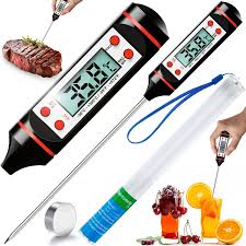 Food digital thermometer black