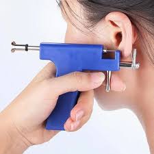 Hearing gun white plastic